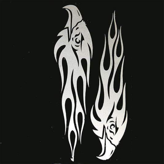 iGi4Shop Car And Motorcycle Reflective Stickers Paired With Eagle Flame Car